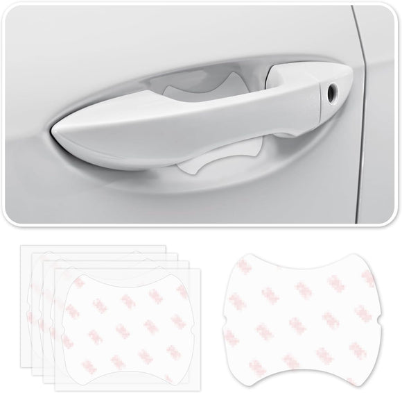 4Pcs Car Door Handle Protector Waterproof Anti-Scratch Stickers Covers Transparent Universal Car Door Handle Protector Accessories