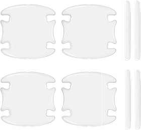8PCS Car Door Handle Protector Transparent Bumper Trim Guard Sticker Waterproof Anti-Scratch Door Handle and Rear View Mirror Protection Film Universal for Most Car