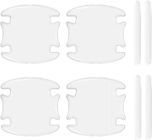 8PCS Car Door Handle Protector Transparent Bumper Trim Guard Sticker Waterproof Anti-Scratch Door Handle and Rear View Mirror Protection Film Universal for Most Car