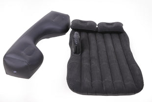 Inflatable Car Air Mattress Back Seat Bed with Air Pump Thickened Portable Car Travel Sleeping Camping Air Mattress Blow Up Bed for Car Universal SUV
