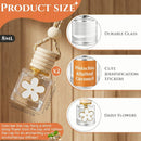 2 Sets Hanging Car Air Freshener and Essential Oil Diffuser Car Air Freshener Daisy Essential Oil Diffuser Long Lasting Automobile Aromatherapy (White Pistachio & Salted Caramel)-5