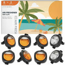 Car Air Freshener Vent Clips 8 PK 6 Hawaiian 2 New Car Car Fresheners for Men Women Up to 240 Days Natural Odor Eliminator-1