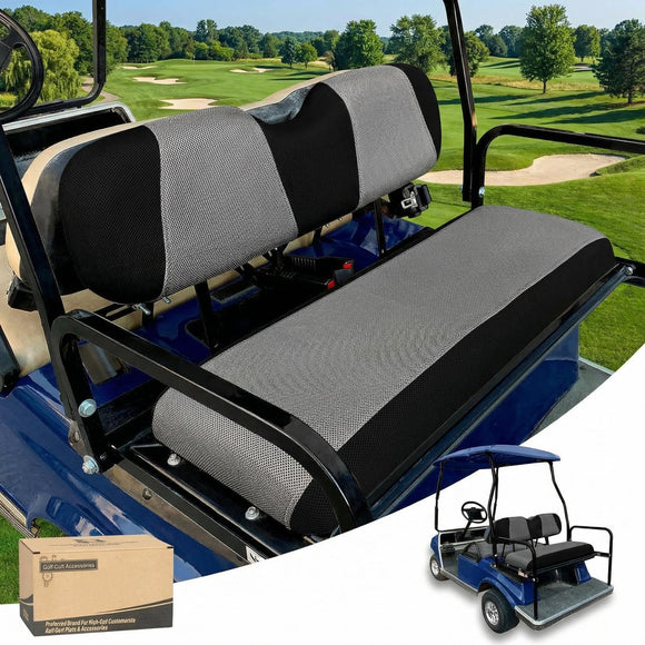 Universal Golf Cart Rear Seat Cover Dress UP Older Golf Cart Durable Breathable Material Fit Like a Glove for Yamaha EZGO and Club Car Easy to Install