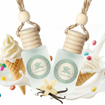 Veloz Hanging Car Air Freshener-Vanilla Mist Scent Long Lasting Essential Oil Car Diffuser without Methyl Carbitol&Hexylene Glycol