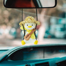Cool Swinging Duck Car Hanging Ornament, Pendant Interior Rearview Mirror Decoration and Car Rear View Mirrior Hanging Accessories-6