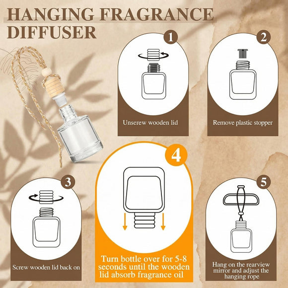 12 Pack Car Air Freshener Car Smell Air Freshener Diffuser Essential Oil Scent for Women & Men Long Lasting Fresheners Accessories Interior Hanging Automotive Fragrance with Many Flavors