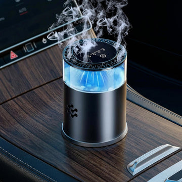 Smart Car Air Freshener Automatic Car Air Freshener Diffuser with Ambient Light Car Diffuser with 2 Essential Oil Box Aromatizante Para Carro Car Fresheners Long Lasting (2 Essential Oil Box)