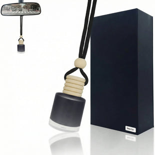 Car Air Fresheners for Men | 10ml Air Freshener | Strong Perfume Hanging Diffuser with Odour Eliminaor Technology | Car Accessories | Car Scents Air Fresheners by Ikeda (Square New Car)