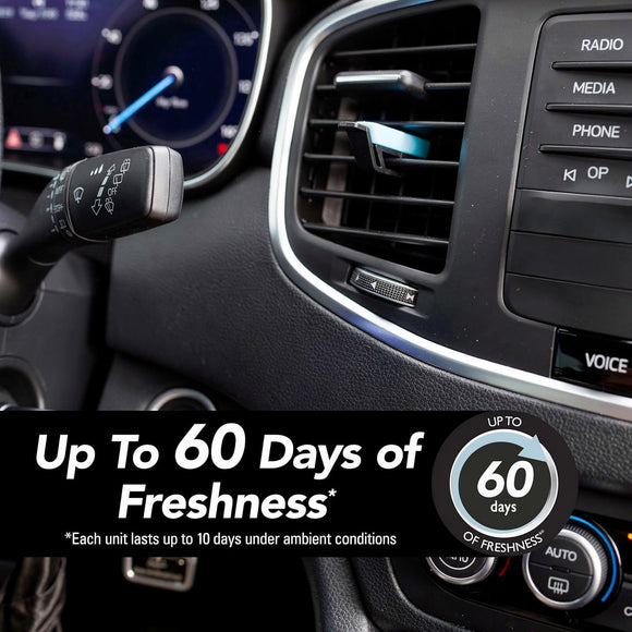 Air Freshener Vent Sticks Lightning Bolt / Ice Storm Scent 6 Pack