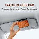 Car Air Freshener - Wood Air Freshener - Car Odor Eliminator for Visor Clip-Variety Scent Refill Vehicle Scent Diffuser for Cabin Truck & SUV - Pack of 3 (Teak-Amber-Cabana)-CLIP INCLUDED-5