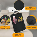 Kick Mats with Organizer - 2 Pack Backseat Protector Seat Covers for Your Car SUV Minivan or Truck Seats - Vehicle Back Seat Kids Safety Accessories - Universal Fit Automotive Interior Protectors-7