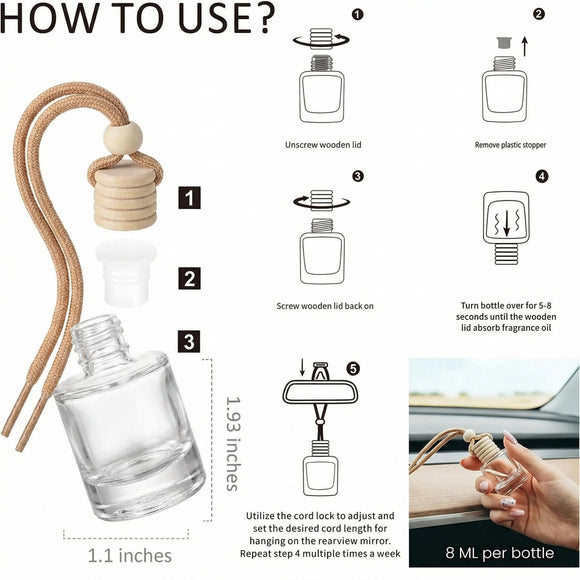 Car Air Freshener Hanging 2 Pack - Hotel Collection Diffuser Oil Inspired by Droam 0n & Westln Hotels - NO.1007 Fragrance Oil Air Diffuser for Ca r Car Fresheners for Women (083)