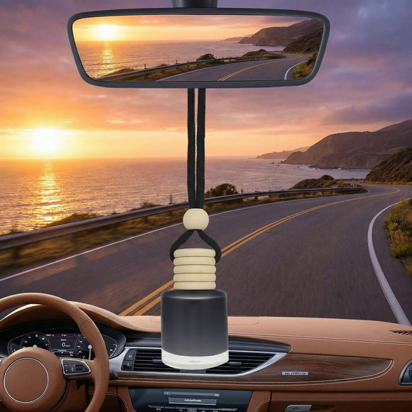 Ikeda Car Air Freshener: Hanging Car Smell Air Freshener | 10ml Hanging Decoration | 45days Long Lasting Fragrance | With Clip | For Auto Home | 1pcs (Dark Night)