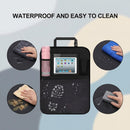 Premium Backseat Organizer for Kids 2 Pack Heavy Duty Waterproof and Stain Resistant Kick Mats Back Seat Protector Durable Backseat Car Organizer with Tablet Holder+Storage Pockets-6