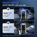 AUTO On/Off Smart Car Air Freshener with Blue Ambient Light Adjustable Concentration & 360Scent Aroud Car Diffuser 160ML Large Capacity for 6 Months Long-Lasting Use - Premium Cologne-5