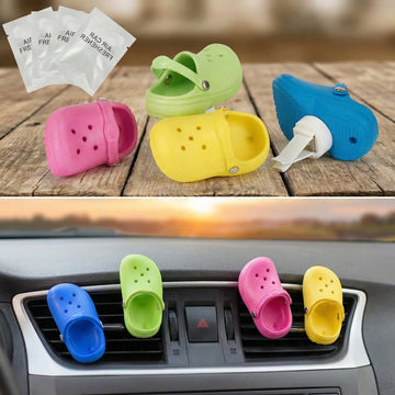 4 Pack Cute Shoe Air Vent Clips with 4PCS Refills Solid Car Air Freshener Air Conditioning Outlet Clips Car Dashboard Perfume Clip Car Interior Decor Accessories for Men/Women for Friend