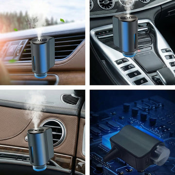 Smart Car Air Freshener Diffuser Car Aroma Diffuser Air Freshener Spray Automatic with 6PCS Cologne Aromatherapy Oil - 0