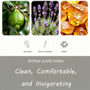 Amber Air Freshener Stone Scent Starter Kit Odor Eliminator - Car Visor Clip (Pack of 1 - Amber Scent)-4