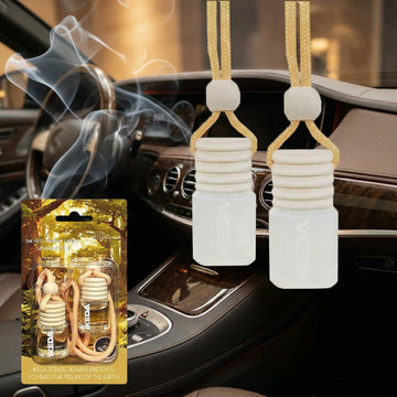 Car Air Freshener 4ml Car Scents | 45-Days Keep Fragrance | Automotive Hanging Diffuser Bottles | Remove Auto Odor Long-Lasting Fresh Air for Home Deodorizer (2pcs Sandalwood)