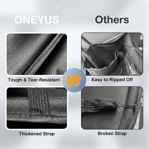 Car Backseat Organizer with Table Tray(2-Pack) 9 Storage Pockets Backseat Car Organizer and storage with Tablet Holder Kick Mats Back Seat Cover for Kids family Road Trip Essentials Travel