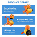 Car Air Freshener Cute Cartoon Yellow Duck Pilot Car Diffuser Rotating Propeller Automotive Air Outlet Fan Creative Car Perfume Decoration Cool Car Accessories Comes with 4 Fragrant Tablets-3