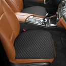 Pu Leather Car Seat Bottom Covers Protectors Include 1 Pair Front Driver Seat Pad Mat and 1 Rear Bench Cover Universal Fit 90% Vehicles Black-5