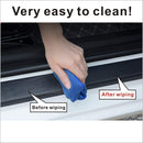 4Pcs Car Door Sill Protector Reflective 4D Carbon Fiber Leather Sticker Decoration Door Entry Guard Accessories Compatible with Colo4x4rado Off Road (White)-4