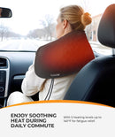 12V/24V Car Heated Blanket for Back Pain Relief 12 x 24 Car Electric Blanket with 5 Heat Setting Auto-Off FSA Eligible Heated Blanket for Travel Ideal Gifts for Women Men Mom Dad-7