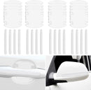 16PCS Car Door Handle Protector Waterproof Anti-Scratch Paint Invisible Cars Door Handle Bowl Sticker Avoiding Scratches Auto Exterior Accessories Protection Film for Most Models (Clear Transparent)-1