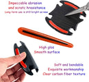 8pcs Universal Carbon Fiber Texture Car Door Handle Scratch Protector Cover - Reflective Stickers (Red)-4