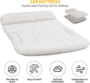 SUV Air Mattress Thickened and Double-Sided Flocking Travel Camping Bed with 2 Pillows & Electric Pump Dedicated Mobile Cushion Inflatable Bed for SUV Trunk and Rear Seat (Beige and Coffee)-5