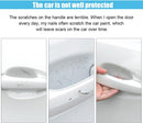 8PCS Car Door Handle Scratch Protectors Carbon Fiber Car Door Handle Bowl Sticker Universal Auto Doors Handles Paint Guard Cover Doors Handles Cup Protective Film for Cars (Black)-3