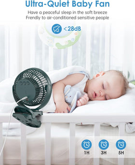 Camping Fan with Remote Control - 12000mAh Rechargeable Battery Powered Fan Camping Fans for Tents with LED light & Hanging Hook Rechargeable Battery Operated Ceiling Fans for Tent RV Bed Green - 0