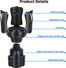 Car Cup Holder Expander Large Cup Holder Adapter for Car Water Bottle Holder Extender Adjustable Drink Holder for Car Fits Yeti Hydro Flask 24/32oz Black-3