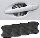 4Pcs Car Door Handle Stickers 3D Carbon Fiber Texture Auto Door Cup Protective Film TPU Scratch Protector Cover Guard Pad Vehicle Door Bowl Paint Cover Universal for Most Models (3.743.93)-1