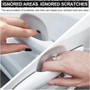 Car Handle Cup Scratch Protector 4PCS TPU Carbon Fiber Texture Door Bowl 3D Sticker Universal Fit Handle Paint Cover Guard-2