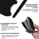 4Pcs Reflective Car Door Handle Bowl Sticker Car Door Handle Protective Sticker Anti-Scratch (Black 8Pcs)-4