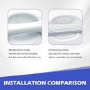 8PCS Car Door Handle Protector Transparent Bumper Trim Guard Sticker Waterproof Anti-Scratch Door Handle and Rear View Mirror Protection Film Universal for Most Car-5