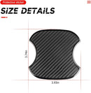 4Pcs Car Door Handle Stickers 3D Carbon Fiber Texture Auto Door Cup Protective Film TPU Scratch Protector Cover Guard Pad Vehicle Door Bowl Paint Cover Universal for Most Models (3.743.93)-5