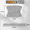 Bling Car Door Handle Protector Bling Auto Doors Handles Sticker Anti-Scratch Universal Car Door Handle Protective Cover Shiny Rhinestone Auto Decor Accessories for Women (White)-5