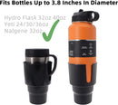 Large Car Cup Holder Adapter Compatible with Hydro Flask 32oz 40oz 50/50 Flask Yeti 24/30/36oz Nalgene 32oz Coffee Mugs - Car Interior Accessory Big Bottles Car Cup Holder (Up to 3.8 Inches)-4