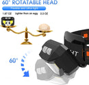 Headlamp Flashlight Lumen Ultra-Light Bright LED Rechargeable Headlight with White Red Light 2-Pack Waterproof Motion Sensor Head Lamp 8 Modes for Outdoor Camping Running Hiking Fishing-5