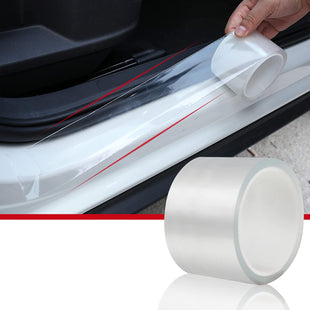 Universal Car Door Edge Protector Clear Sill Guard Film with Anti-Collision Protection for Most Vehicles (33Ft x 2.7In Transparent)