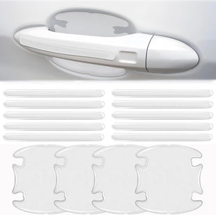 14PCS Car Door Protector Rearview Anti-Collision Bumper Trim Guard Sticker Universal Anti-Scratch Guard Stickers Universal for Most Car Handle
