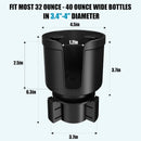Upgraded Car Cup Holder Expander Adapter with Offset Adjustable Base Compatible with Yeti 14/24/36/46oz Ramblers Hydro Flasks 32/40oz Other Large Bottles Mugs in 3.5-4.0 1 Pack-5