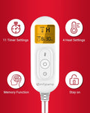 12V/24V Car Electric Blanket for Back Pain Relief 4 Heat Settings 11 Auto-Off Portable Mini Travel Blanket for Back Pain Neck Shoulders and Cramps Relief 12 x 24 Washable-7