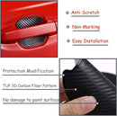 4Pcs Car Door Handle Protective Films Universal 3D Carbon Fiber Car Door Handle Paint Protection Film for Grip Recesses(S)-2