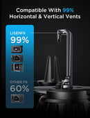 2 Pack Magnetic Phone Holder for Your Car Mount 6 Military Magnets Car Phone Holder Mount Vent Cell Phone Holdeer Mount Vent Cell Phone Holder (Black)-8