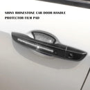 8pcs Bling Car Door Handle Protector Stickers Crystal Rhinestone Glitter Car Door Handles Cup Scratch Protectors Decals Universal (White & Black)-5