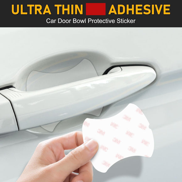 4Pcs Car Door Handle Protector Waterproof Anti-Scratch Stickers Covers Transparent Universal Car Door Handle Protector Accessories